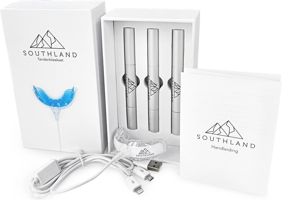 Southland Tandenbleekset - Tandenblekers - Whitening Strips - Teeth Whitening - Tanden Bleken 1 Southland Tandenbleekset - Tandenblekers - Whitening Strips - Teeth Whitening - Tanden Bleken