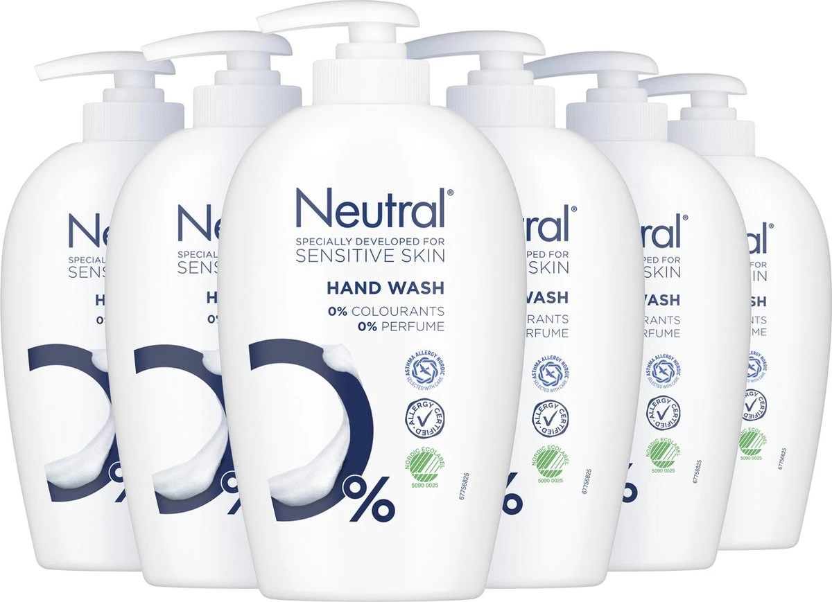 Neutral Vloeibare Handzeep Parfumvrij - 6 X 250 Ml - Voordeelverpakking 7 Neutral Vloeibare Handzeep Parfumvrij - 6 X 250 Ml - Voordeelverpakking - Afbeelding 7