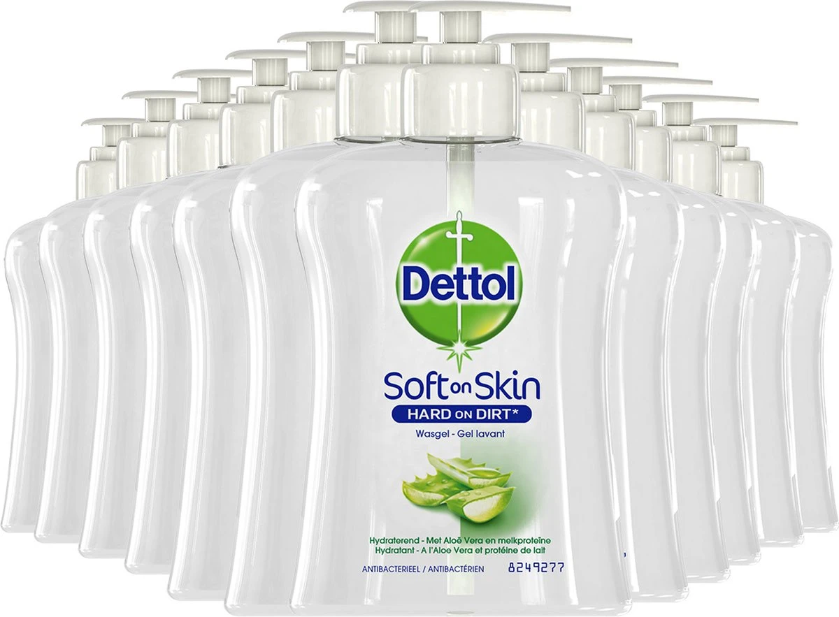Dettol - Handzeep - Verzachtend – Aloe Vera - 250ml X12 5 Dettol - Handzeep - Verzachtend – Aloe Vera - 250ml X12 - Afbeelding 5