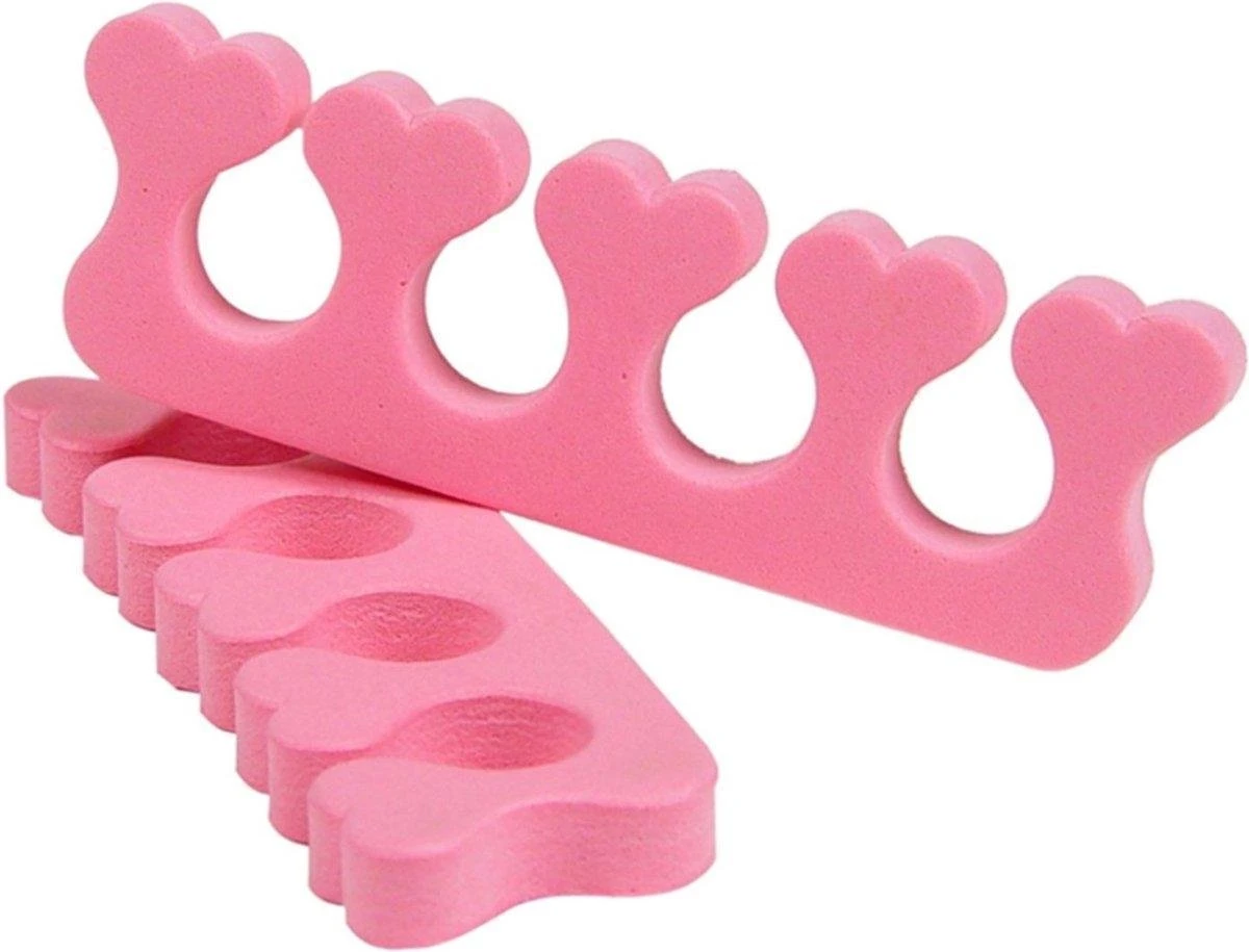 Merkloos 2 Stuks Vinger / Teenspreiders Voor Nagels Lakken - Teen Spreider Roze - Pedicure - Manicure 1 Merkloos 2 Stuks Vinger / Teenspreiders Voor Nagels Lakken - Teen Spreider Roze - Pedicure - Manicure