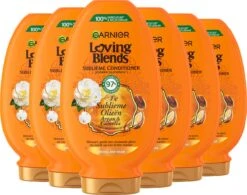 Garnier Loving Blends Conditioner - Argan & Cameliaolie - Droog En Dof Haar - 6 X 250 Ml - Voordeelverpakking