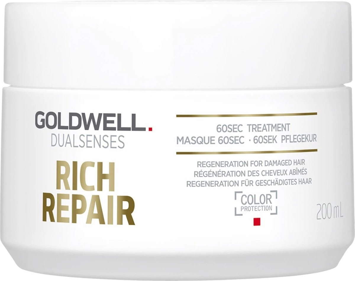 Goldwell Dualsenses Rich Repair 60sec Treatment 200 Ml 1 Goldwell Dualsenses Rich Repair 60sec Treatment 200 Ml