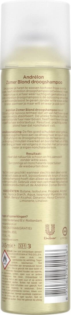 Andrélon Droogshampoo Zomerblond - 6 X 245 Ml - Voordeelverpakking 15 Andrélon Droogshampoo Zomerblond - 6 X 245 Ml - Voordeelverpakking -Verzorgingsproducten 273x1200 3