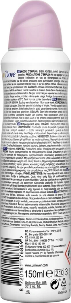 Dove Beauty Finish Anti-transpirant Deodorant - 6 X 150 Ml - Voordeelverpakking -Verzorgingsproducten 282x1200