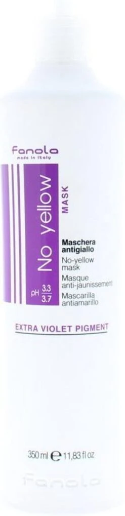 Fanola No Yellow Masker - Haarmasker - 350 Ml