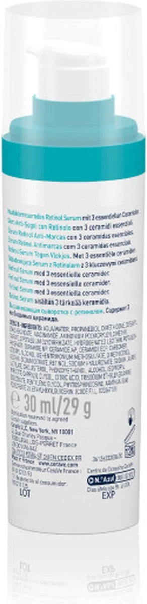 CeraVe Resurfacing Retinol Serum - 30ml - Voor Onzuivere Huid Met Neiging Tot Acne 3 CeraVe Resurfacing Retinol Serum - 30ml - Voor Onzuivere Huid Met Neiging Tot Acne - Afbeelding 3