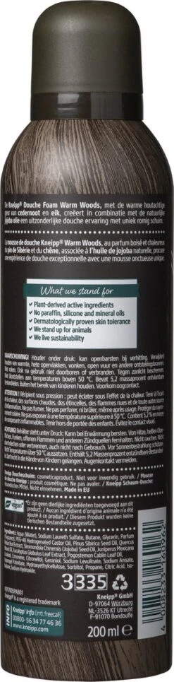 6x Kneipp Men Douche Foam Warm Woods 200ml 9 6x Kneipp Men Douche Foam Warm Woods 200ml -Verzorgingsproducten 307x1200 1