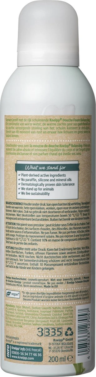 Kneipp Balancing - Douche Foam 5 Kneipp Balancing - Douche Foam - Afbeelding 5