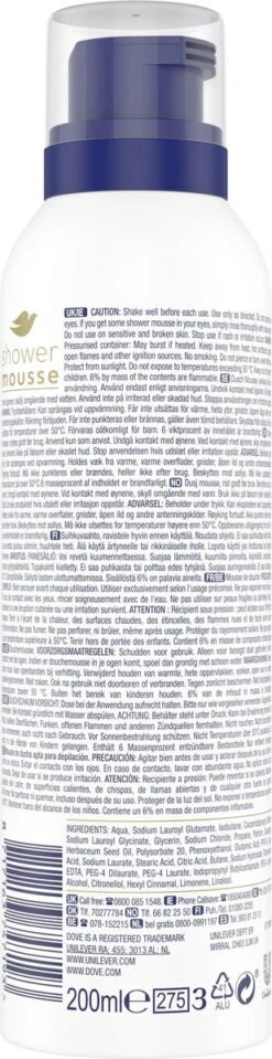 Dove Deeply Nourishing Doucheschuim - 6 X 200ml - Voordeelverpakking 11 Dove Deeply Nourishing Doucheschuim - 6 X 200ml - Voordeelverpakking -Verzorgingsproducten 309x1200 4