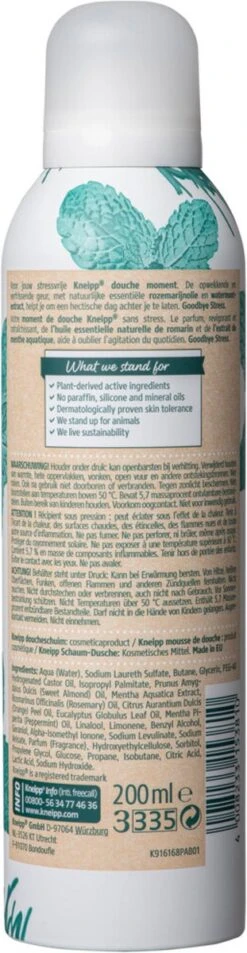 Kneipp Goodbye Stress - Douche Foam 16 Kneipp Goodbye Stress - Douche Foam -Verzorgingsproducten 311x1200