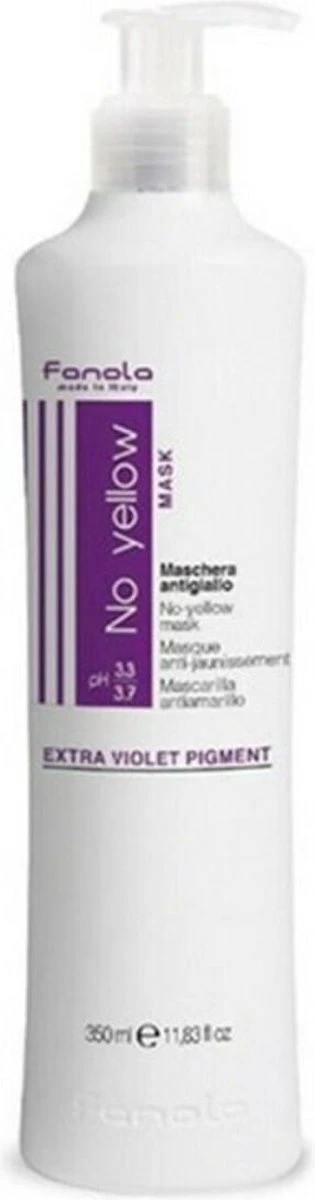 Fanola No Yellow Masker - Haarmasker - 350 Ml 11 Fanola No Yellow Masker - Haarmasker - 350 Ml - Afbeelding 11