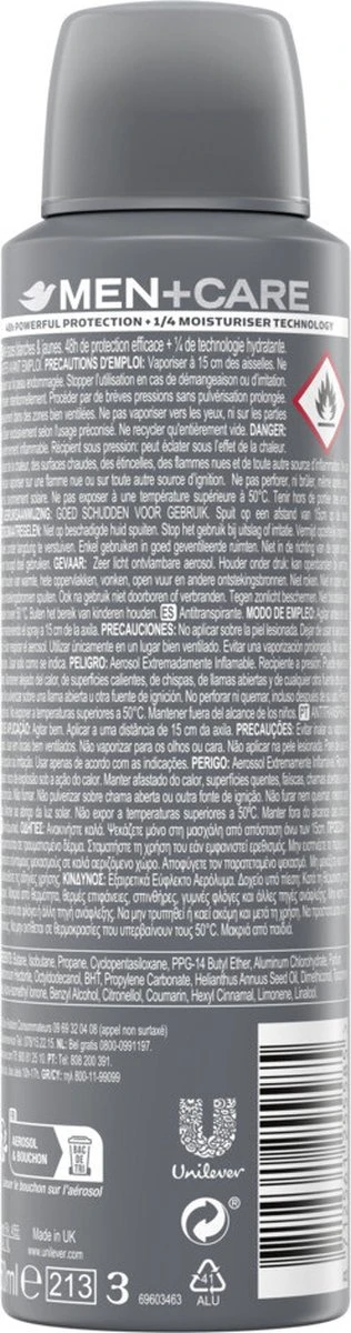 Dove Men+Care Invisible Dry Anti-transpirant Deodorant Spray - 6 X 150 Ml - Voordeelverpakking 11 Dove Men+Care Invisible Dry Anti-transpirant Deodorant Spray - 6 X 150 Ml - Voordeelverpakking - Afbeelding 11