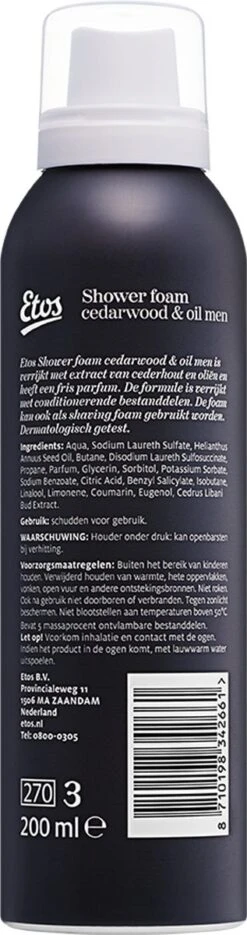Etos Doucheschuim - Cedarwood & Oil - 2-in-1 - Mannen - 6 X 200 Ml 5 Etos Doucheschuim - Cedarwood & Oil - 2-in-1 - Mannen - 6 X 200 Ml -Verzorgingsproducten 317x1200 3
