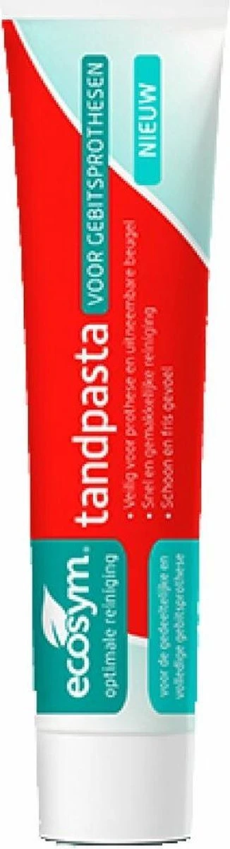 Ecosym Tandpasta - Kunstgebitreiniging - 75 Ml 1 Ecosym Tandpasta - Kunstgebitreiniging - 75 Ml