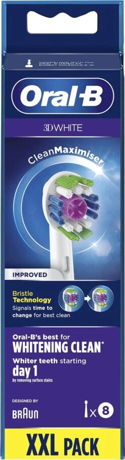 Oral B Oral-B 3D White - Met CleanMaximiser-technologie - Opzetborstels - 8 Stuks 21 Oral B Oral-B 3D White - Met CleanMaximiser-technologie - Opzetborstels - 8 Stuks -Verzorgingsproducten 327x1200 7