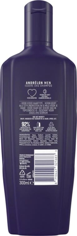 Andrélon Classic For Men Iedere Dag Shampoo - 6 X 300 Ml - Voordeelverpakking 11 Andrélon Classic For Men Iedere Dag Shampoo - 6 X 300 Ml - Voordeelverpakking -Verzorgingsproducten 391x1200 10