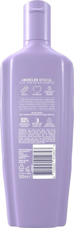 Andrélon Special Aloë Vera Repair Shampoo - 6 X 300 Ml - Voordeelverpakking -Verzorgingsproducten 391x1200 8