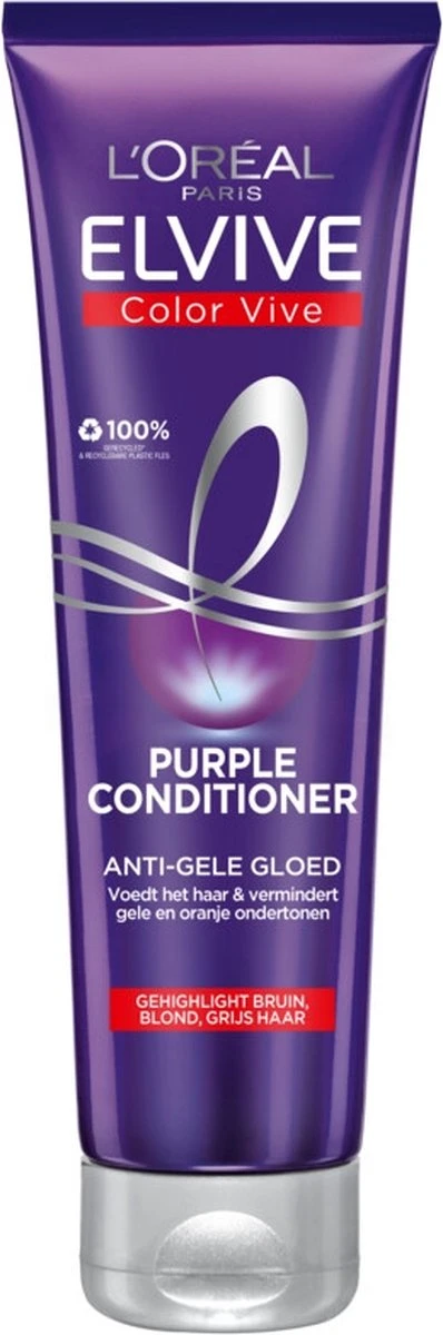 L’Oréal Paris Elvive Color Vive Purple Conditioner - 6 X 150 Ml - Voordeelverpakking 7 L’Oréal Paris Elvive Color Vive Purple Conditioner - 6 X 150 Ml - Voordeelverpakking - Afbeelding 7
