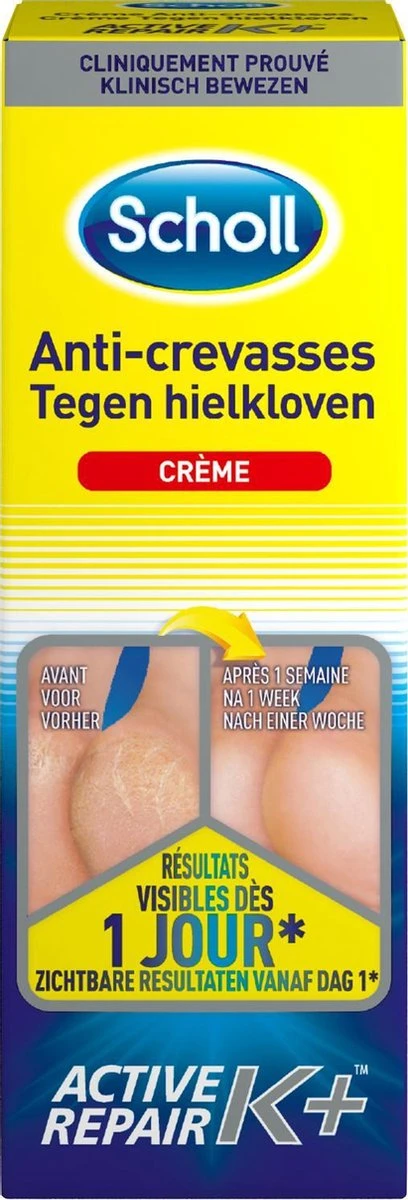 Scholl Klovenzalf - K+ Creme - Voor Hielkloven En Ruwe, Droge Huid 1 Scholl Klovenzalf - K+ Creme - Voor Hielkloven En Ruwe, Droge Huid