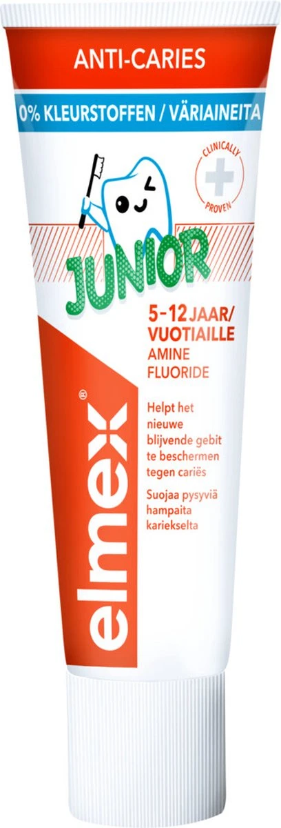 Elmex Junior 5-12 Jaar Kindertandpasta 6 X 75ml - Voordeelverpakking 6 Elmex Junior 5-12 Jaar Kindertandpasta 6 X 75ml - Voordeelverpakking - Afbeelding 6