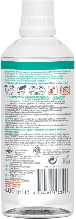 Elmex Sensitive Mondwater - 2 X 400 Ml - Voordeelverpakking 16 Elmex Sensitive Mondwater - 2 X 400 Ml - Voordeelverpakking -Verzorgingsproducten 418x1200 2