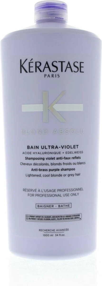 Kérastase Blond Absolu Bain Ultra Violet Shampoo - 1000ml 3 Kérastase Blond Absolu Bain Ultra Violet Shampoo - 1000ml - Afbeelding 3