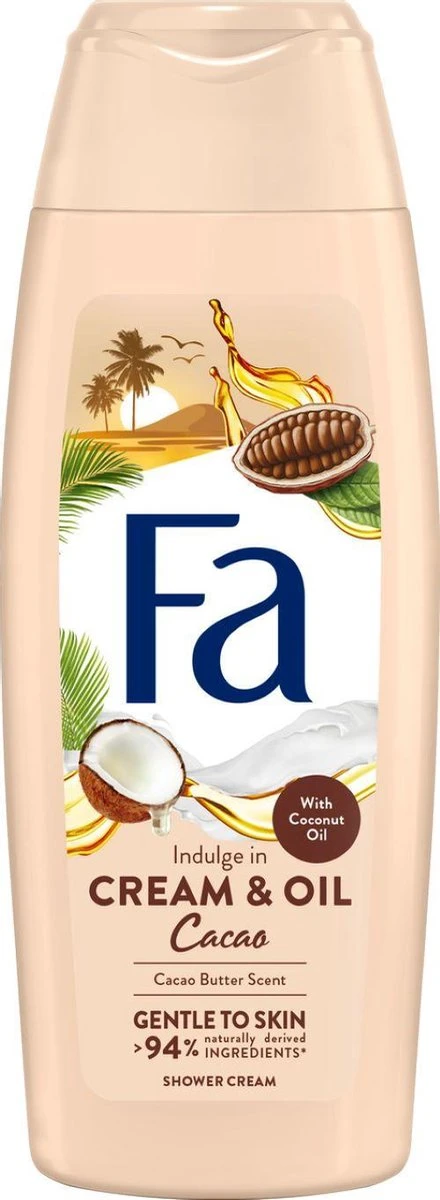 Fa Cream&Oil Cacaobutter & Coco Oil Douchegel 6 X 250ml - Grootverpakking 10 Fa Cream&Oil Cacaobutter & Coco Oil Douchegel 6 X 250ml - Grootverpakking - Afbeelding 10