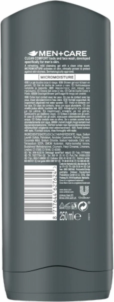 Dove Men Extra Fresh Douchegel - 6 X 250 Ml - Voordeelverpakking 8 Dove Men Extra Fresh Douchegel - 6 X 250 Ml - Voordeelverpakking - Afbeelding 8