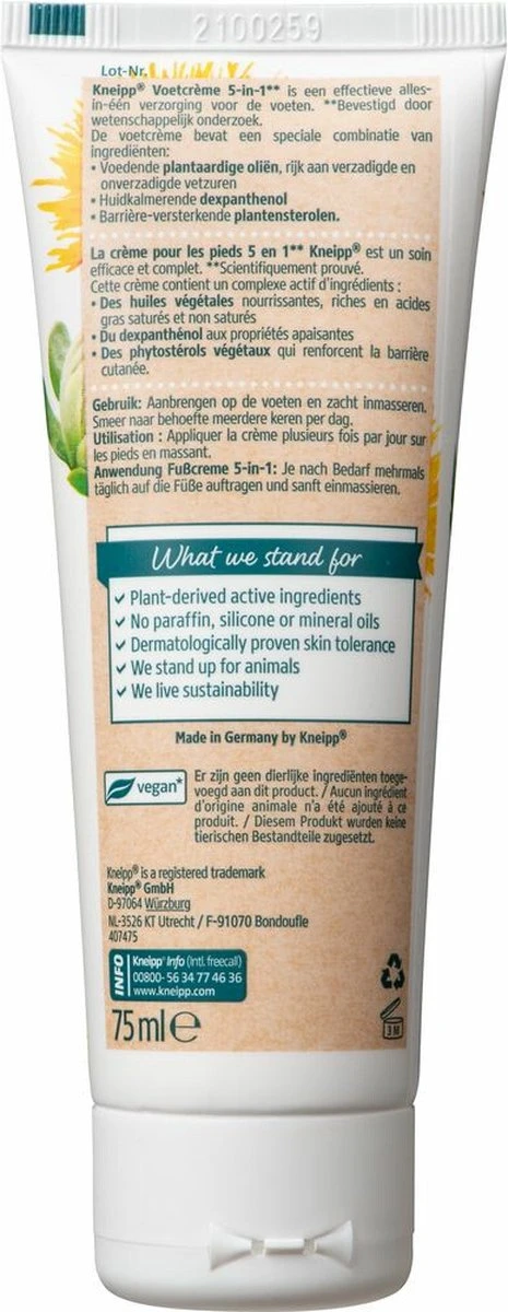 Kneipp Voetcrème 5-in-1 2 Kneipp Voetcrème 5-in-1 - Afbeelding 2