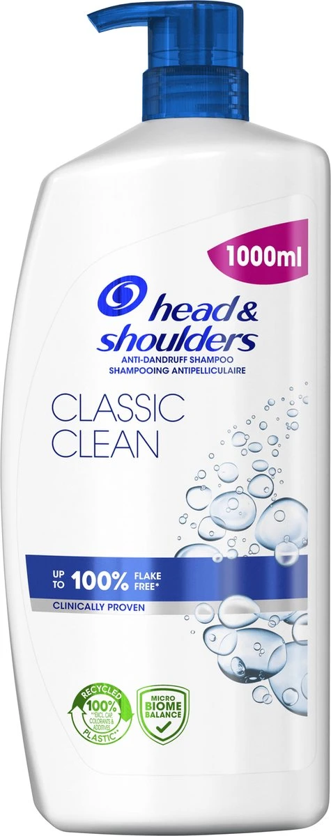 Head & Shoulders Classic - Anti-roos - Shampoo - Tot 100% Roosvrij - 1000ml 8 Head & Shoulders Classic - Anti-roos - Shampoo - Tot 100% Roosvrij - 1000ml - Afbeelding 8