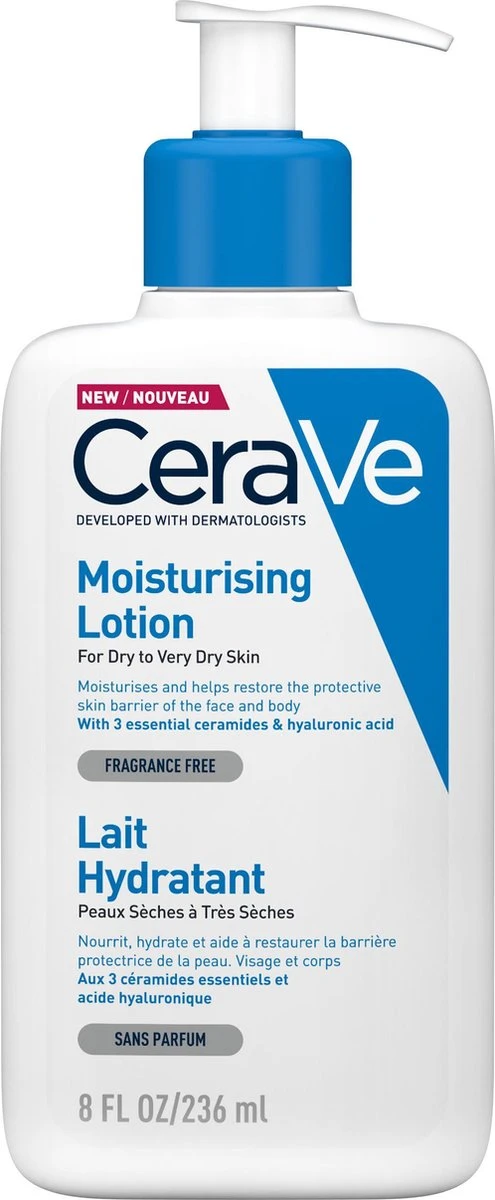 CeraVe - Moisturizing Lotion - Bodylotion - Droge Tot Zeer Droge Huid - 236 Ml 1 CeraVe - Moisturizing Lotion - Bodylotion - Droge Tot Zeer Droge Huid - 236 Ml