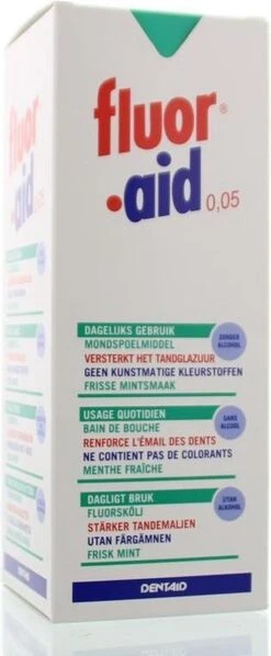 Fluor Aid 0.05 Mondwater - 500 Ml 10 Fluor Aid 0.05 Mondwater - 500 Ml -Verzorgingsproducten 496x1200 4
