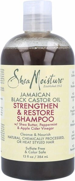 Shea Moisture Jamaican Black Castor Oil - Strengthen Grow & Restore Shampoo - 384 Ml -Verzorgingsproducten 501x1200 1