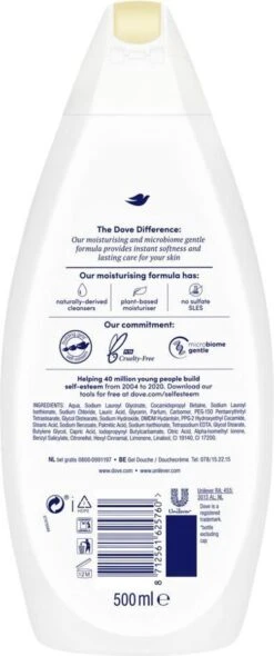 Dove Silk Douchegel - 6 X 500ml - Voordeelverpakking -Verzorgingsproducten 502x1200 1