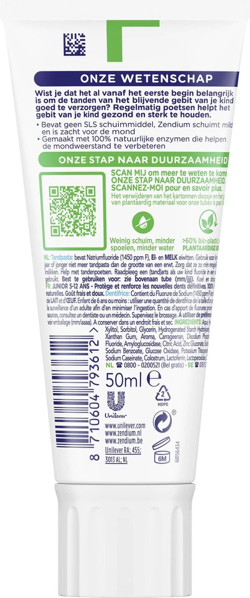 Zendium Junior 5-12jr Tandpasta - 12 X 50 Ml - Voordeelverpakking 5 Zendium Junior 5-12jr Tandpasta - 12 X 50 Ml - Voordeelverpakking - Afbeelding 5