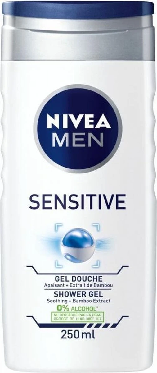 NIVEA MEN Sensitive - 6 X 250 Ml - Voordeelverpakking - Douchegel 3 NIVEA MEN Sensitive - 6 X 250 Ml - Voordeelverpakking - Douchegel - Afbeelding 3