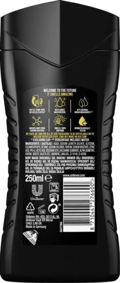 Axe Black 3-in-1 Douchegel - 6 X 250 Ml - Voordeelverpakking -Verzorgingsproducten 510x1200 2