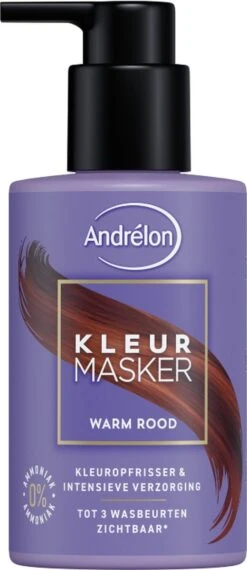 Kleurmasker Warm Rood Andrelon 200 ML