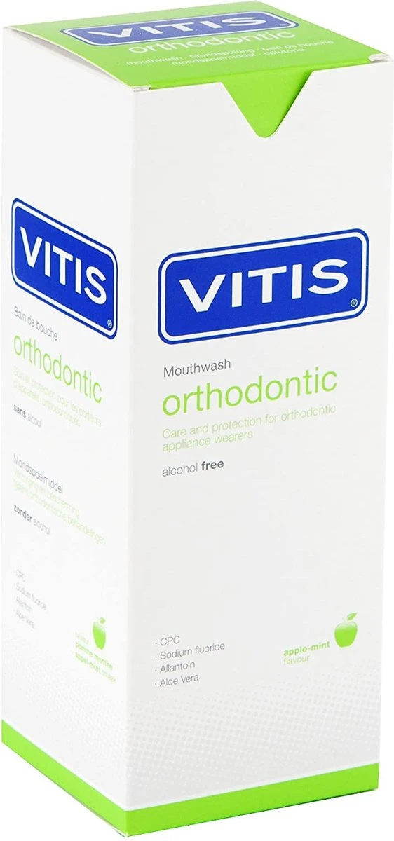 Vitis Orthodontic Mondspoelmiddel - 500 Ml - Mondwater 5 Vitis Orthodontic Mondspoelmiddel - 500 Ml - Mondwater - Afbeelding 5