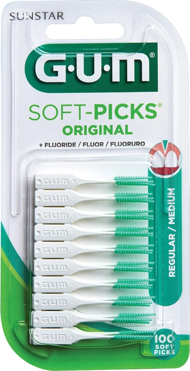 GUM® GUM Soft-Picks Original Regular 100 Stuks 3 GUM® GUM Soft-Picks Original Regular 100 Stuks - Afbeelding 3