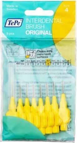 TePe Origineel Geel - 0,7mm - 8 Stuks - Rager 9 TePe Origineel Geel - 0,7mm - 8 Stuks - Rager -Verzorgingsproducten 645x1200 1