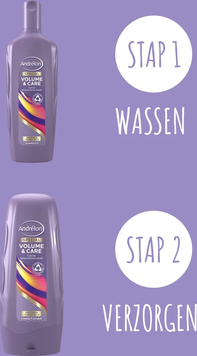 Andrélon Shampoo Volume&Care - 6x 300ML - Voordeelverpakking 4 Andrélon Shampoo Volume&Care - 6x 300ML - Voordeelverpakking - Afbeelding 4