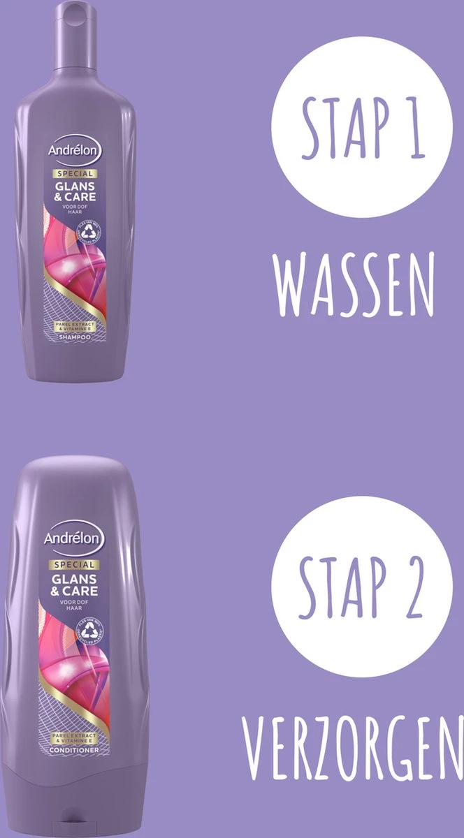 Andrélon Intense Glans & Care Shampoo - 6 X 300 Ml - Voordeelverpakking 4 Andrélon Intense Glans & Care Shampoo - 6 X 300 Ml - Voordeelverpakking - Afbeelding 4