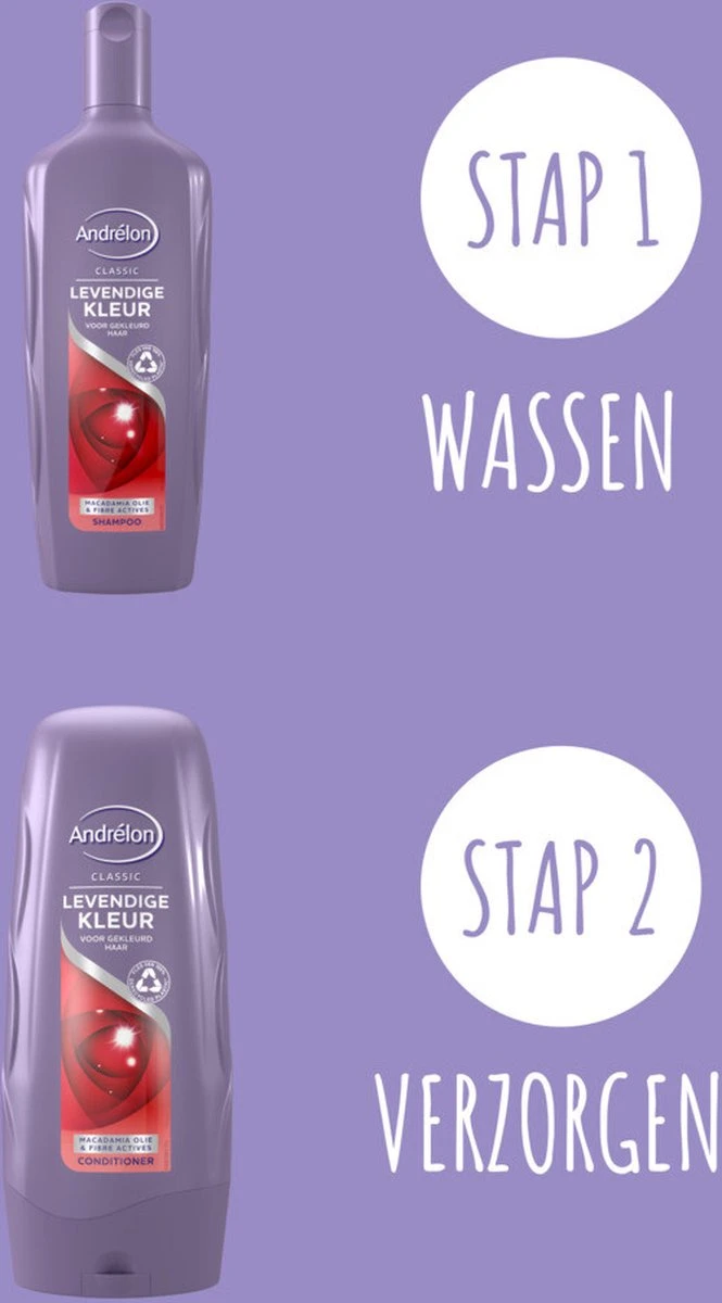 Andrélon Classic Levendige Kleur Shampoo - 6 X 300ml - Voordeelverpakking 4 Andrélon Classic Levendige Kleur Shampoo - 6 X 300ml - Voordeelverpakking - Afbeelding 4