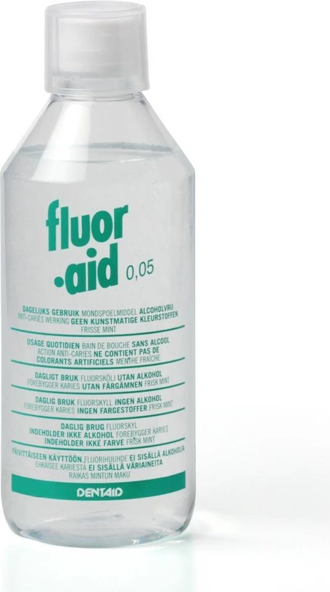 Fluor Aid 0.05 Mondwater - 500 Ml 2 Fluor Aid 0.05 Mondwater - 500 Ml - Afbeelding 2