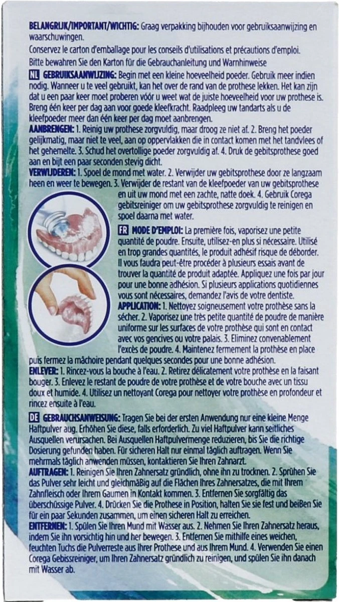 Corega Ultrafix Kleefpoeder Kunstbitverzorging 50 Gr 5 Corega Ultrafix Kleefpoeder Kunstbitverzorging 50 Gr - Afbeelding 5