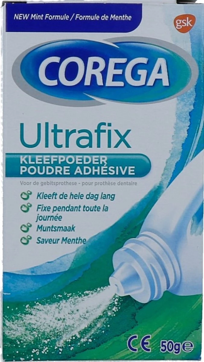 Corega Ultrafix Kleefpoeder Kunstbitverzorging 50 Gr 6 Corega Ultrafix Kleefpoeder Kunstbitverzorging 50 Gr - Afbeelding 6