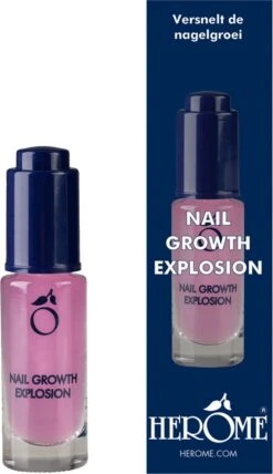 Herome Nagelserum Groeiserum Nail Growth Explosion - Rijk Aan Silicum, Hydrateert De Nagels - Stimuleert Gezonde Nagelgroei - 7ml.