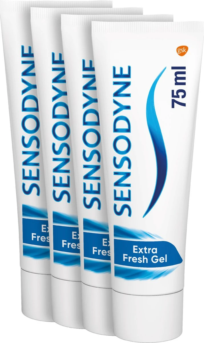 Sensodyne Extra Fresh Gel Tandpasta Voor Gevoelige Tanden 4 X 75 ML 4 Sensodyne Extra Fresh Gel Tandpasta Voor Gevoelige Tanden 4 X 75 ML - Afbeelding 4