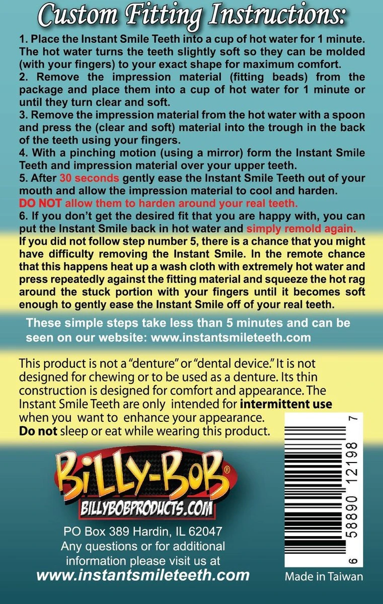 Kunstgebit InstantSmile - Medium - Boven Gebit - Goedkope Kunstgebit- Met Bijgeleverde Vulling 2 Kunstgebit InstantSmile - Medium - Boven Gebit - Goedkope Kunstgebit- Met Bijgeleverde Vulling - Afbeelding 2